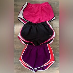 Nike Shorts L Women’s 3 pack Bikini Lined Athletic Dri-FIT Running